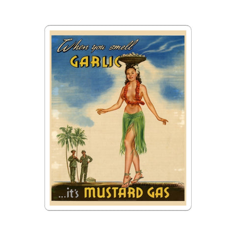 Vintage Kiss-Cut Sticker - 'When Your Smell Garlic...'