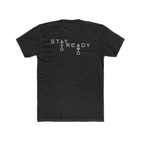 Stay Ready, Mortarman - Men's Cotton Crew Tee